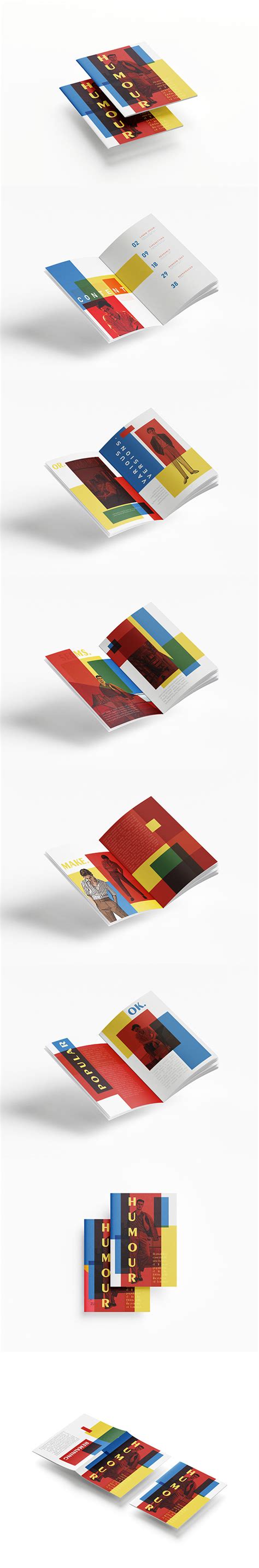 Magazine design template on Behance