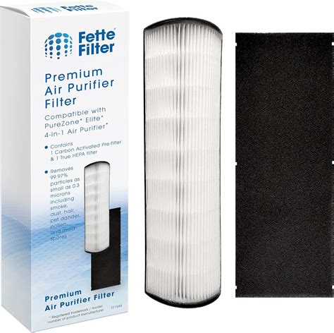 Fette Filter Pack Of Air Purifier Replacement True Hepa Filter