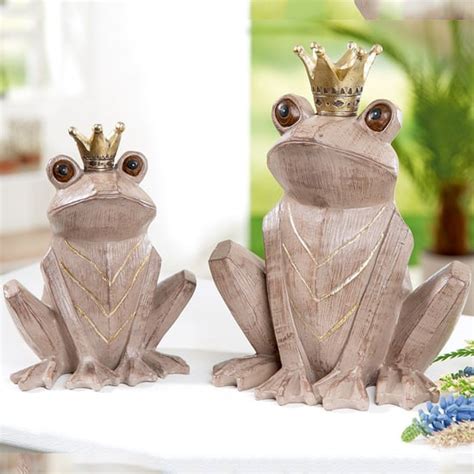 Ocala Polyresin Frog Kalle Sculpture In Brown Furniture In Fashion