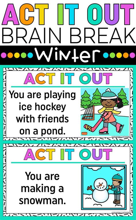 Winter Brain Break Act It Out Brain Breaks Distance Learning Learning