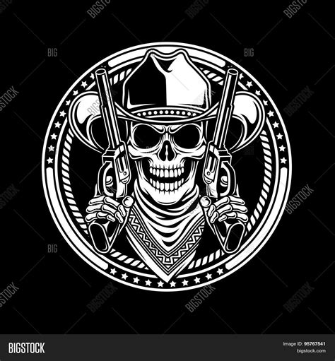 Cowboy Skull Hold Vector Photo Free Trial Bigstock