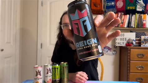 Reign Sour Gummy Worm Flavored Energy Drink Review Youtube