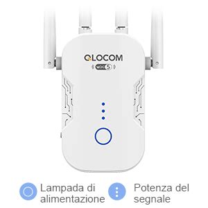 QLOCOM 2024 Nuova Ripetitore WiFi Potente Per Casa 1200Mbps Extender