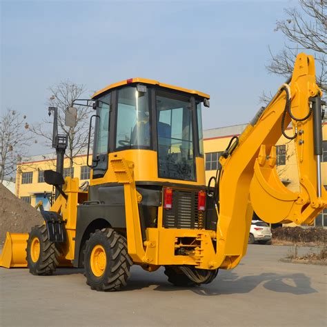 Wz Road Construction Machine Four Wheel T Backhoe Loader Machine