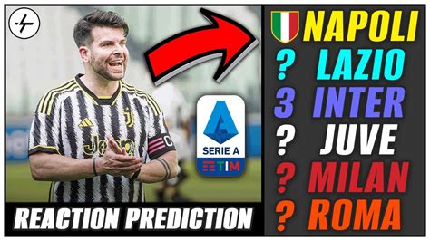 REACTION Alla Mia PREDICTION Della CLASSIFICA FINALE Di Serie A 2022