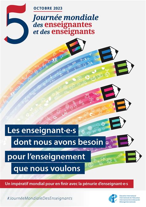 Journée mondiale des enseignantes et des enseignants 2023 les