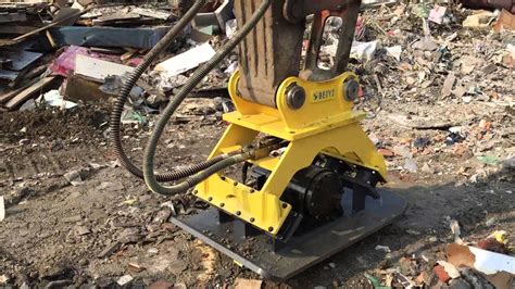 Excavator Attachments Vibratory Plate Compactor For Sale YouTube