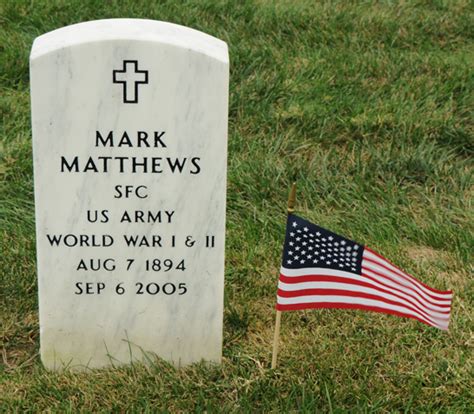 Mark Matthews First Sergeant United States Army