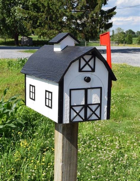 Barn Mailbox Amish Mailbox Amish Handmade Mailbox Made In Etsy