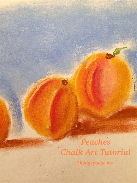 Georgia Peaches Chalk Art Tutorial Art Tutorials Chalk Art Peach Art