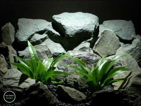 Silk Aquarium Plants - Silk Reptile Plants: Palm Leaves From Ron Beck Designs.