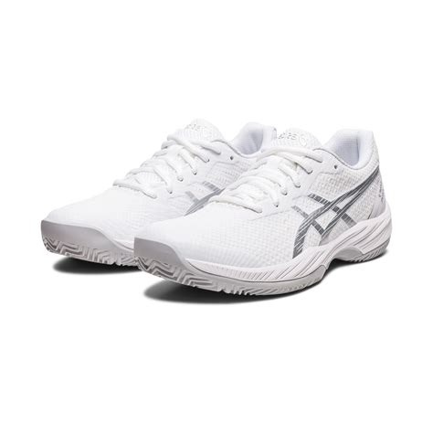 Asics Gel Game 9 Padel Womens Tennis Shoes Whitepure Silver