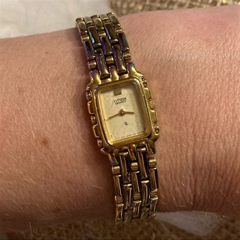 Citizen Accessories Vintage Citizens Quartz Womens Gold Tone Watch