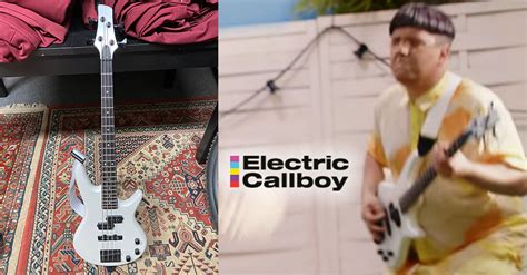 Ibanez E Bass Signiert Und Gespielt Von Der Band Electric Callboy