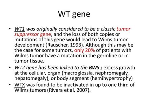 Wilms Tumor And Neuroblastoma