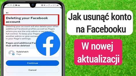 Jak Usun Konto Na Facebooku Na Facebooku Nowa Aktualizacja