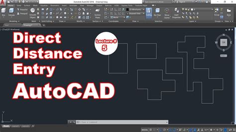 Direct Distance Entry In AutoCAD Line Drawing Methods In AutoCAD