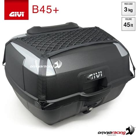 Givi B Central Monolock Top Case Liter In Black Abs With Plate