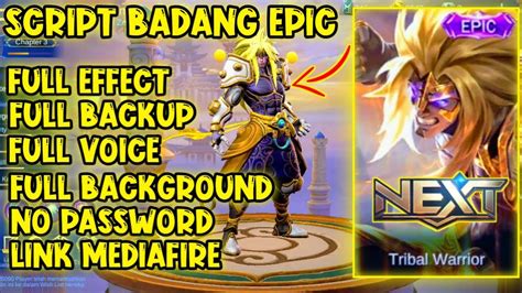 Script Badang Epic Fist Of Zen Full Effect Full Background No Password