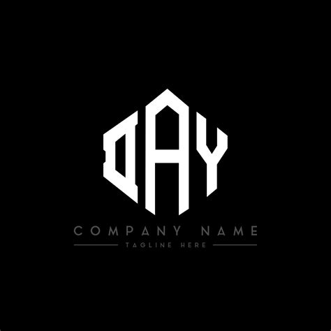 DAY letter logo design with polygon shape. DAY polygon and cube shape ...