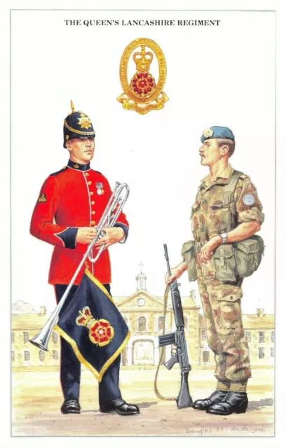 Postcard British Army Series No The Queen S Lancashire Regiment