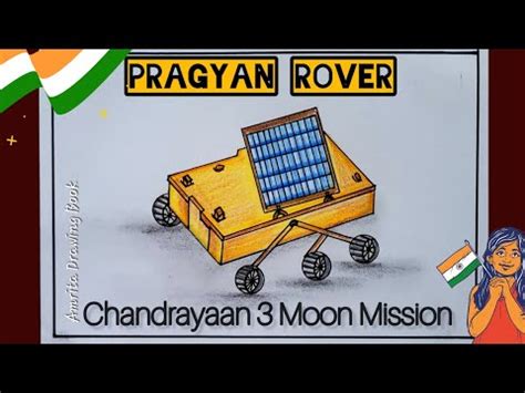 How To Draw ISRO Chandrayaan 3 Pragyan Rover Pragyan Rover Drawing