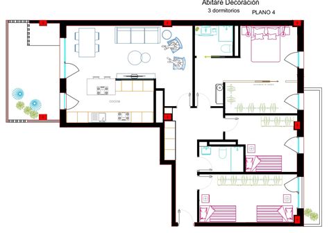 Casas en forma de L Planos Abitare Decoración