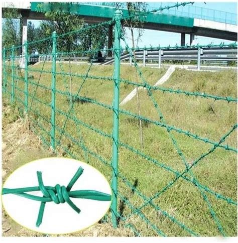PVC Coated Hot Dip Galvanized Barbed Wire M At Best Price In Jaipur ID