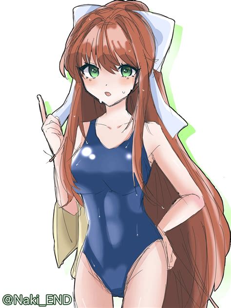 Swim Suit Monika By Naki End On Twitter R Ddlc