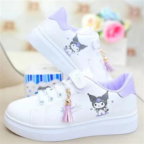 Sanrios Kawaii Anime Kuromi Cinnamoroll Cute Cartoon Mesh Board Shoes