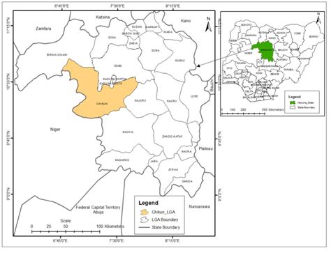 The Study Area Kaduna State Showing Chikun Lga Download Scientific