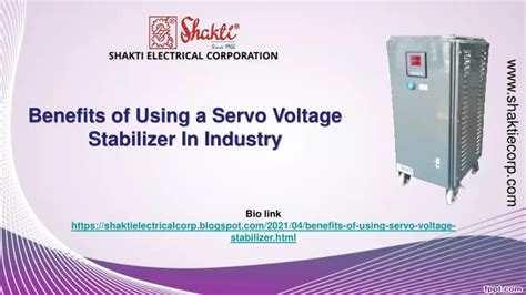 Ppt Using Servo Voltage Stabilizer In Industry Powerpoint