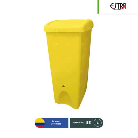 Bote de basura tapa vaivén Estra 53 L Regiobin