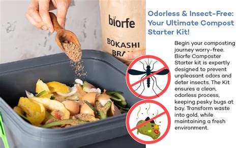 Amazon Biorfe Bucket Bokashi Compost Starter Kit All Season