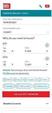 Optima Secure Health Insurance X Health Cover Insurance Plan Hdfc Ergo