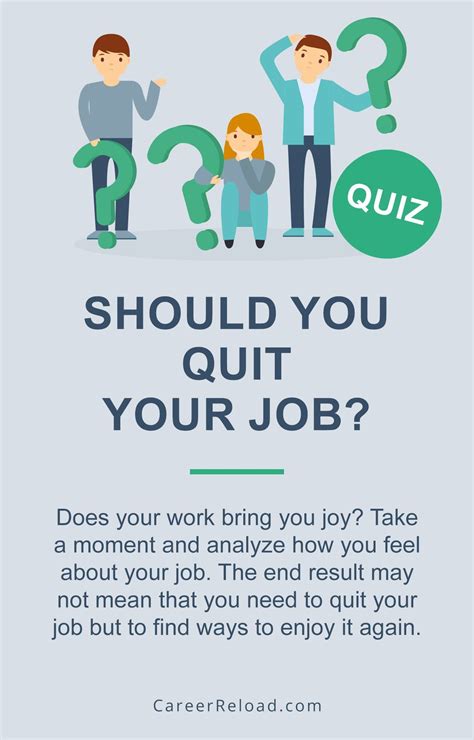 Should I Quit My Job Quiz Free Zena Linares