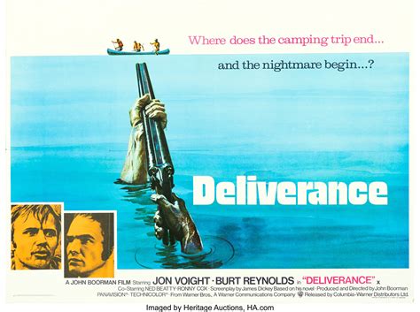 Deliverance Warner Bros 1972 Folded Very Fine British Quad Lot