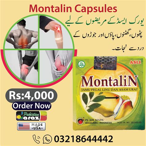 Montalin Capsule In Lahore Helps To Treat Joints Issues Montalin