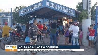 MSTV 1ª Edição Corumbá Escolas municipais voltam às aulas Globoplay