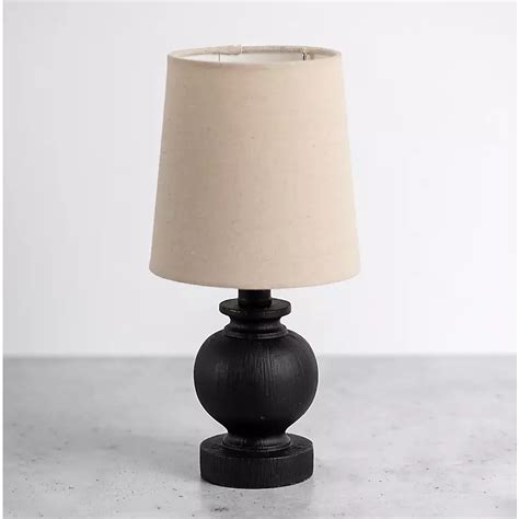 Matte Black Baluster Mini Table Lamp | Kirklands Home