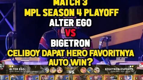 Alter Ego Vs Bigetron Match Mpl Id Season Youtube