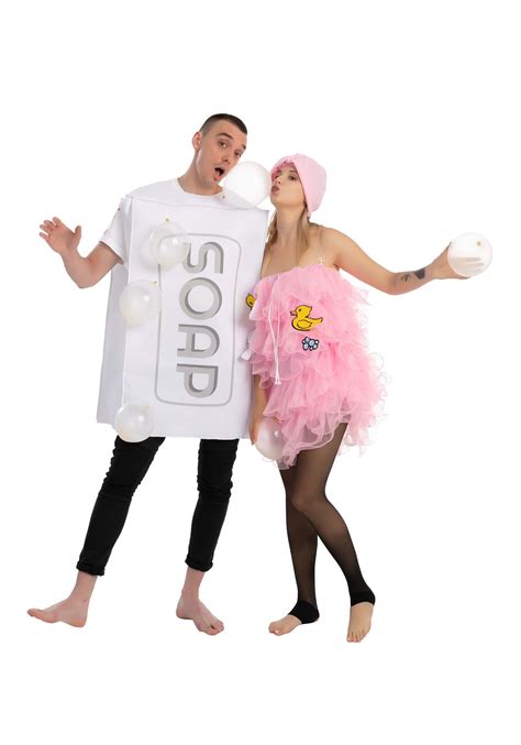 Soap And Loofa Couples Costume For Adults