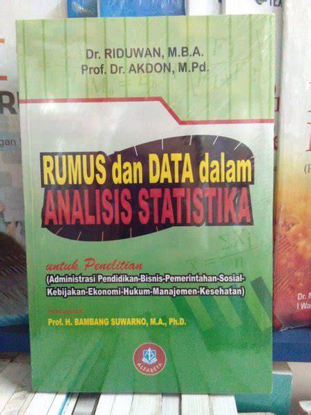 Jual BUKU RUMUS DAN DATA DALAM ANALISIS STATISTIKA RIDUWAN Di Lapak