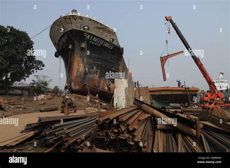 Dhaka Bangladesh Th Janvier Les Travailleurs Des Chantiers