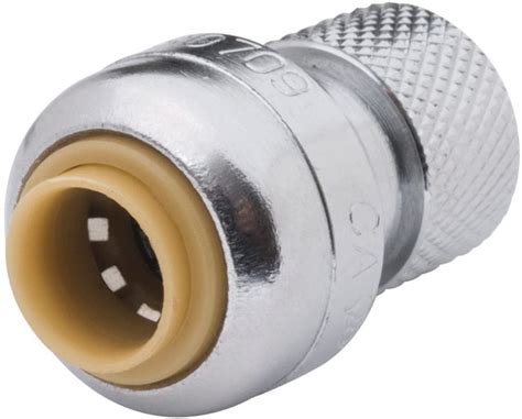 SharkBite 1 4 In PTC X 3 8 In Compression Brass Stop Valve Connector