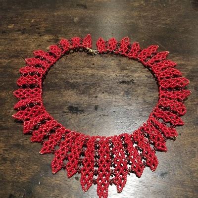 Beaded Poppy TUTORIAL Beading Pattern Seed Bead Flower Brooch PDF ...