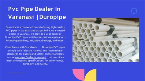 Ppt Pvc Pipe Manufacturer Duropipe Powerpoint Presentation Free