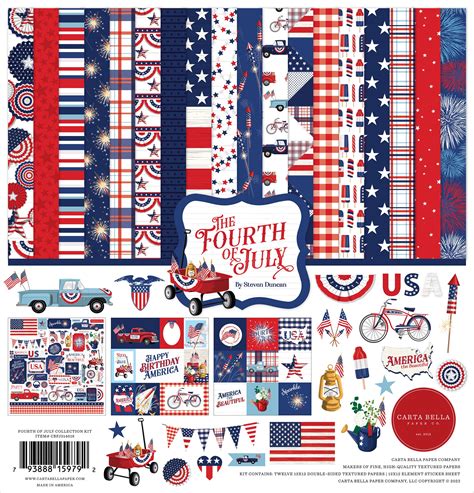 Carta Bella Collection Kit X Fourth Of July