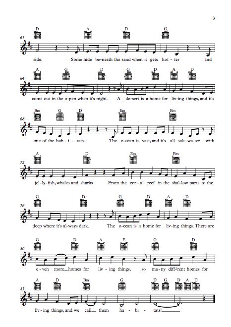 That's a Boundary (The Personal Boundaries Song) Lead Sheet — Hopscotch