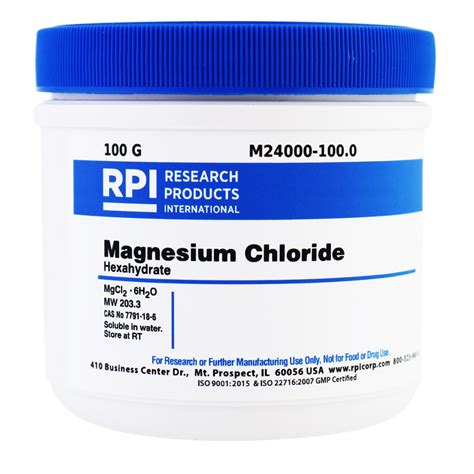 M Magnesium Chloride Hexahydrate Grams